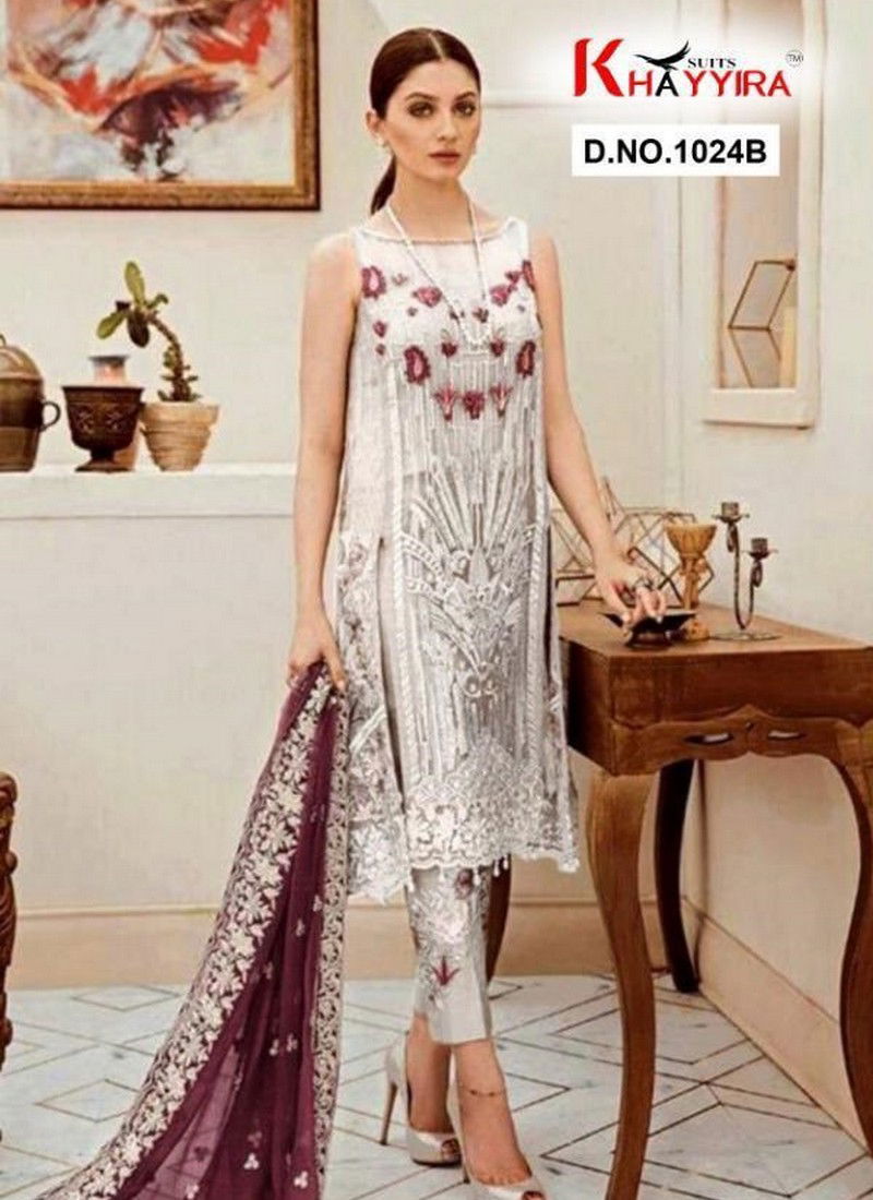 KHAYYIRA Fancy Festive Wear Heavy Georgette With Heavy Embroidery work Pakistani Salwar Suits Collection